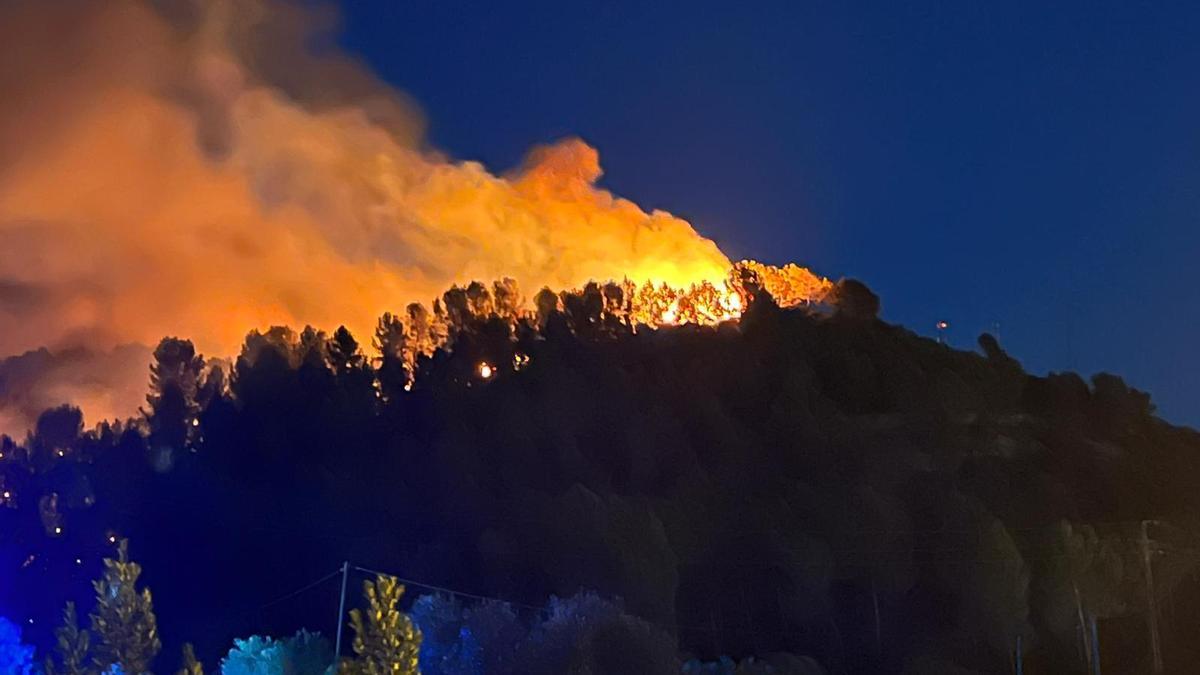 Incendi a Sant Vicenç de Castellet aquest dimarts