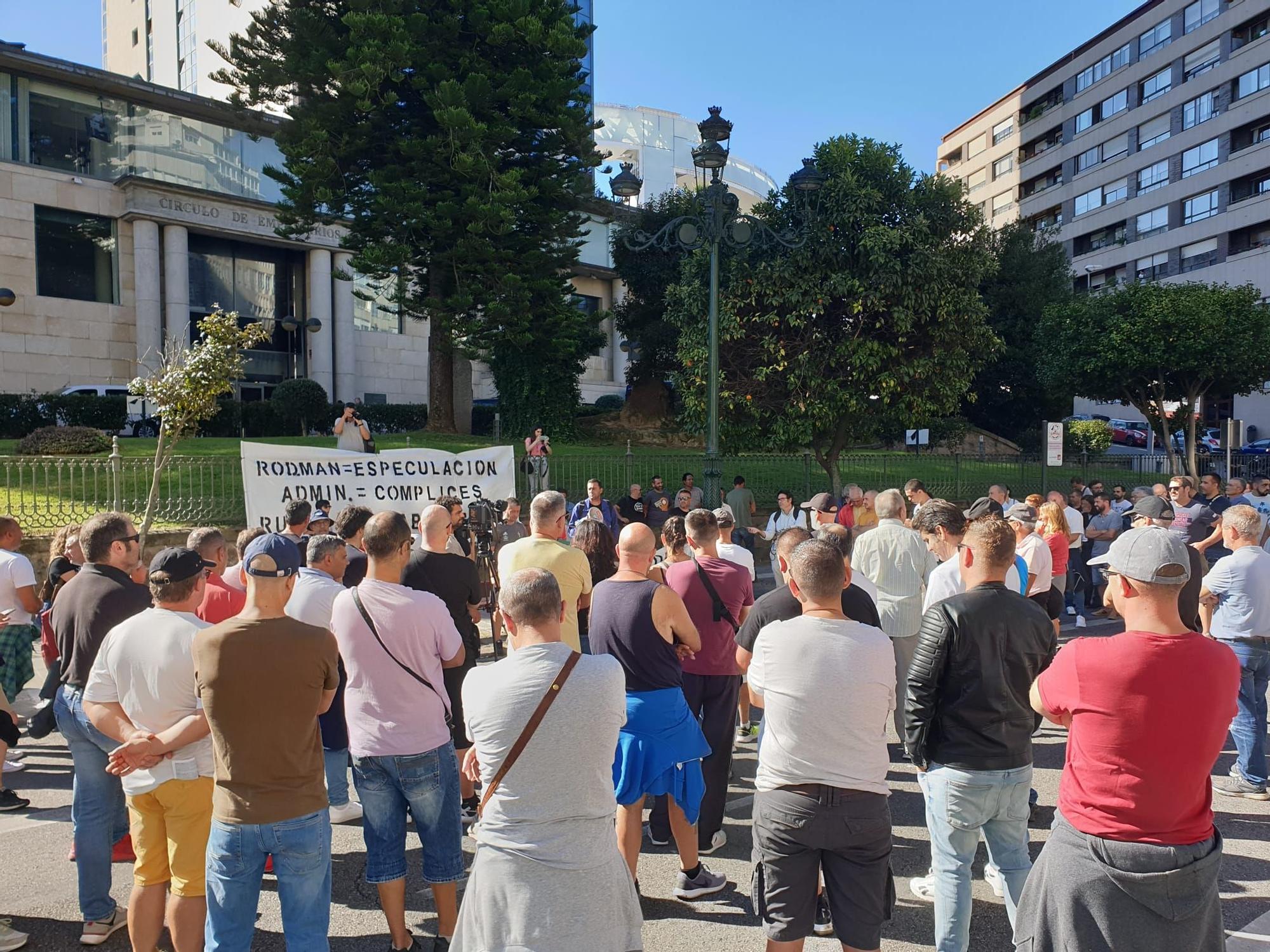 Manifestación de los trabajadores de Metalships