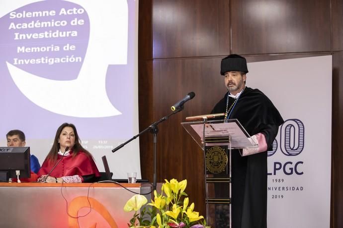 26.01.19. Las Palmas de Gran Canaria. Solemne Acto Académico con motivo de la Investidura de Doctores y Doctoras, que será presidido por el Rector Rafael Robaina. Salón de Actos del Edificio de Ingenierías Industriales y Civiles de la Universidad de Las Palmas de Gran Canaria (Campus de Tafira)  Foto Quique Curbelo