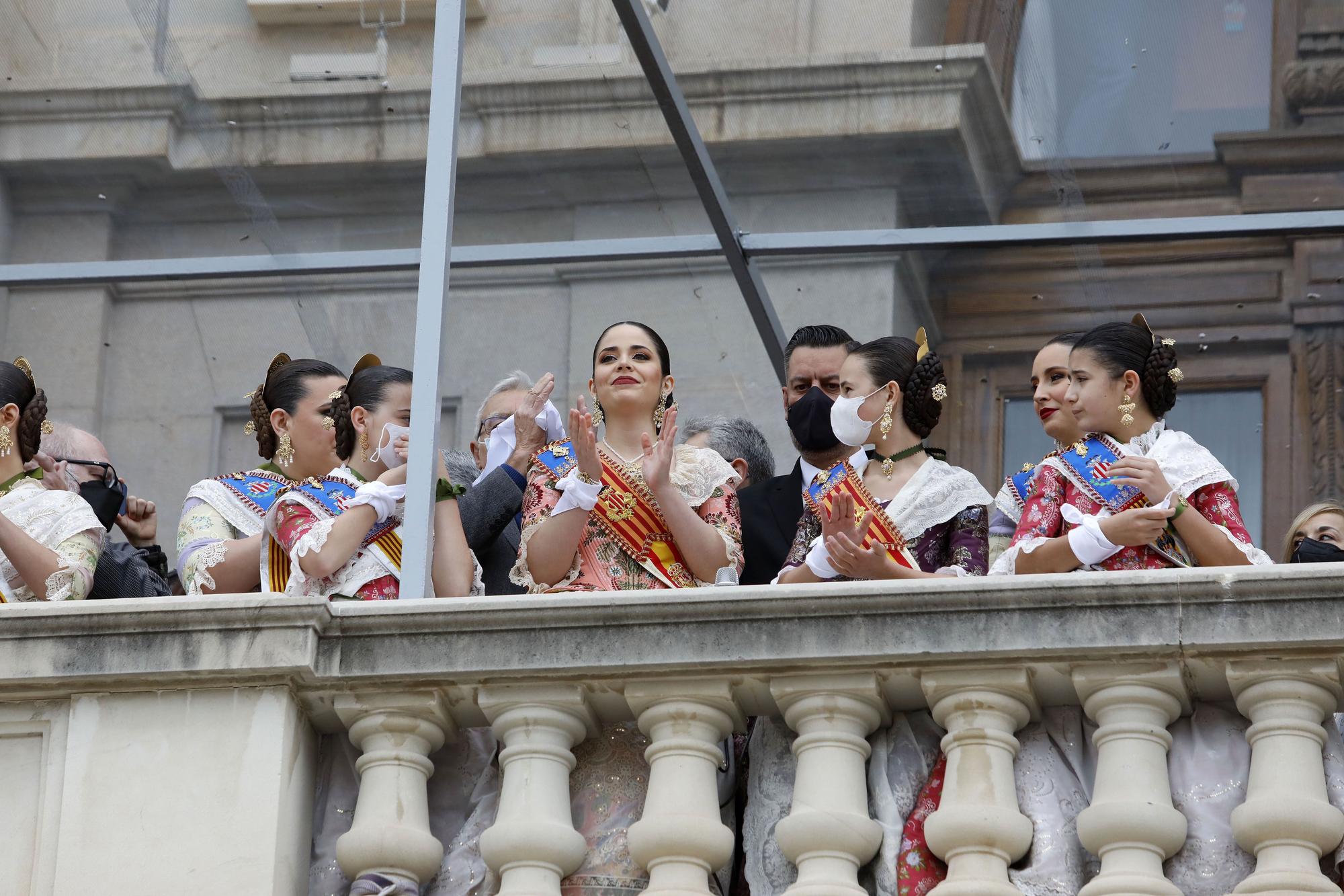 La mascletà con los colores de Ucrania, en imágenes