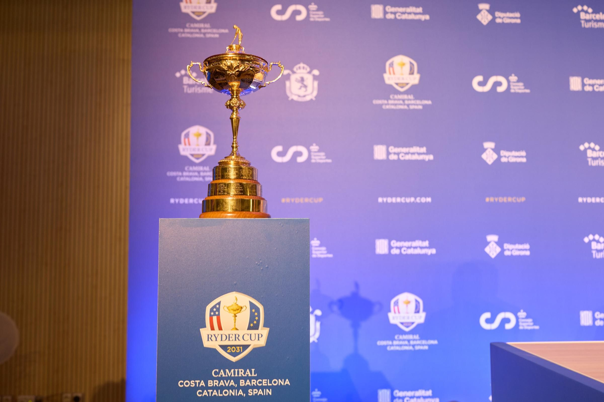 Les imatges de la presentació de la Ryder Cup 2031 a l'Hotel Camiral