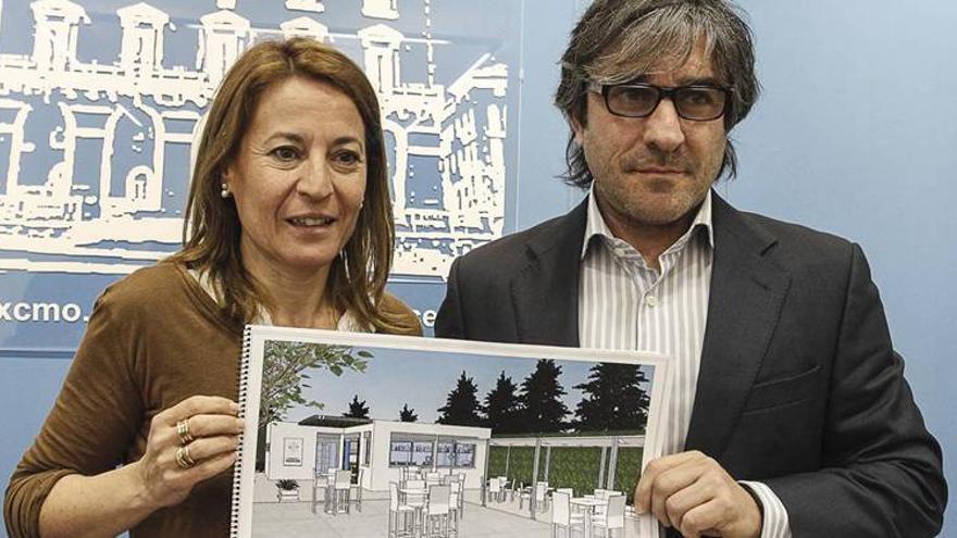 El parque del Príncipe de Cáceres estrenará este año una terraza de verano de 300 metros cuadrados