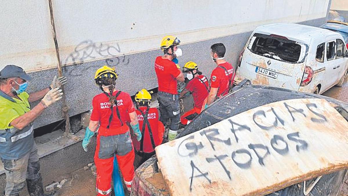 Un mensaje de agradecimiento a los equipos de emergencia.