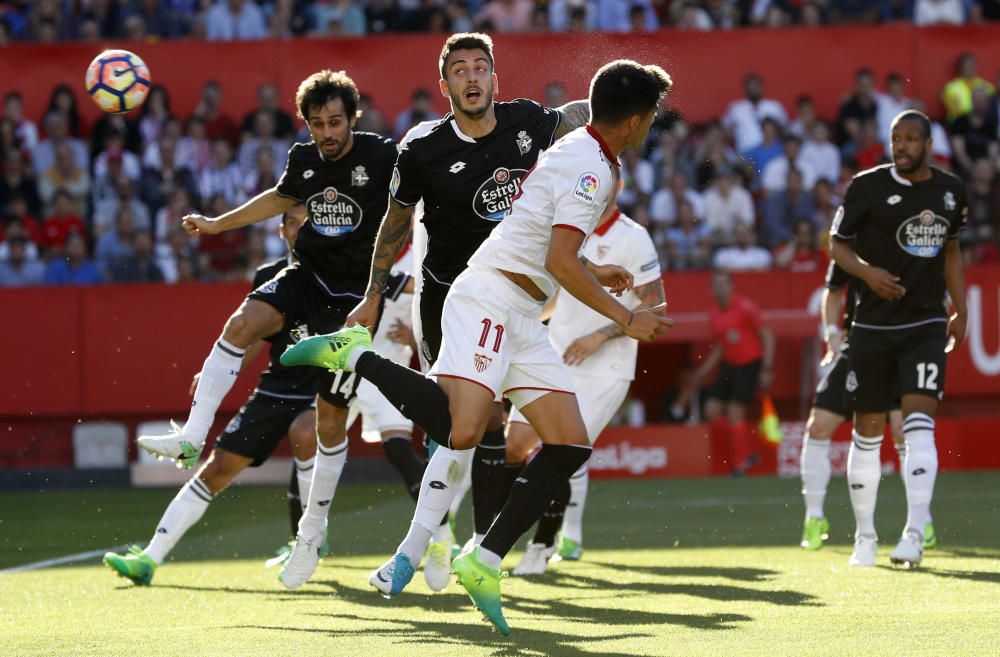 El Dépor cae ante el Sevilla en el Sánchez Pizjuán