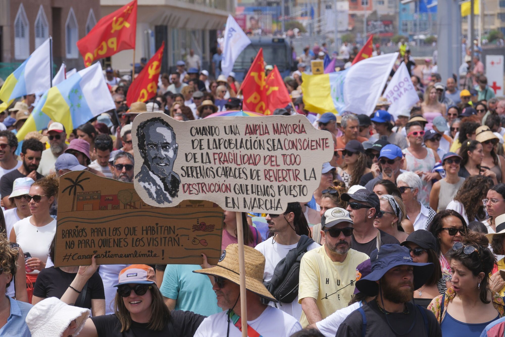 Manifestación Canarias tiene un límite 18M en Las Palmas de Gran Canaria