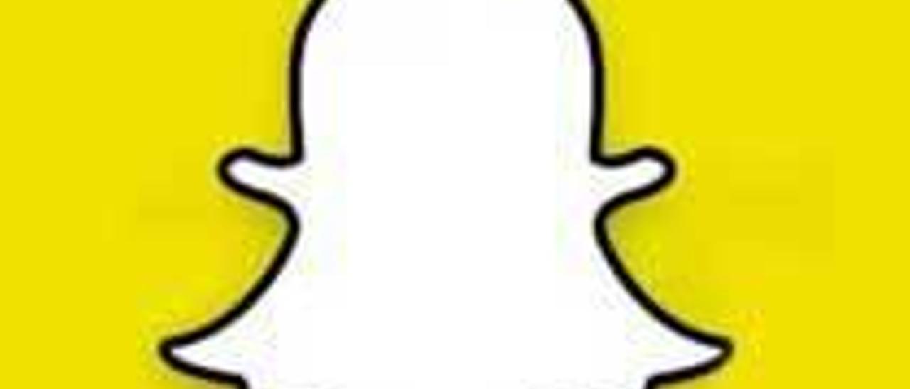 El logo de Snapchat.