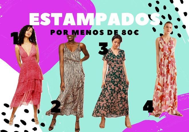 Vestidos de invitada estampados por menos de 80€