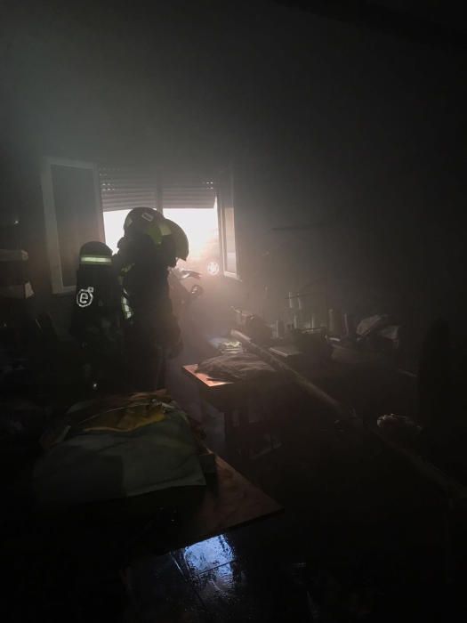 Incendio en una vivienda del Carrizal