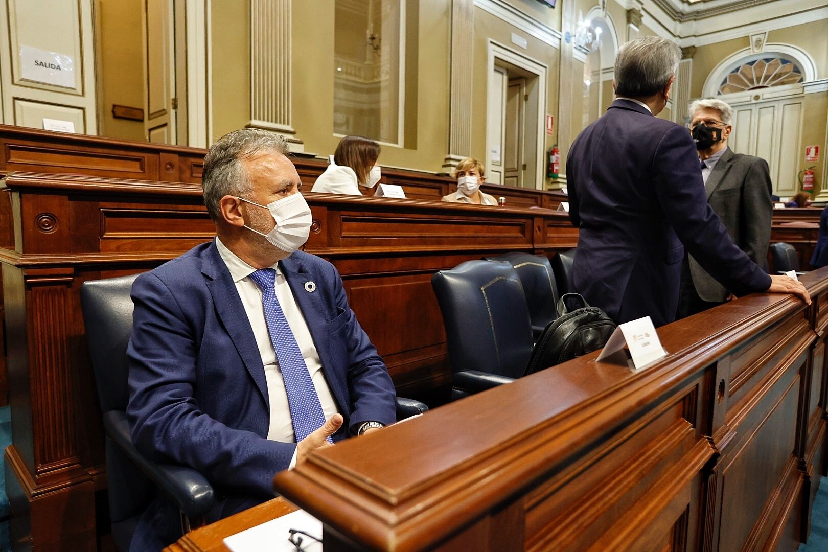 Pleno en el Parlamento de Canarias (9/2/21)