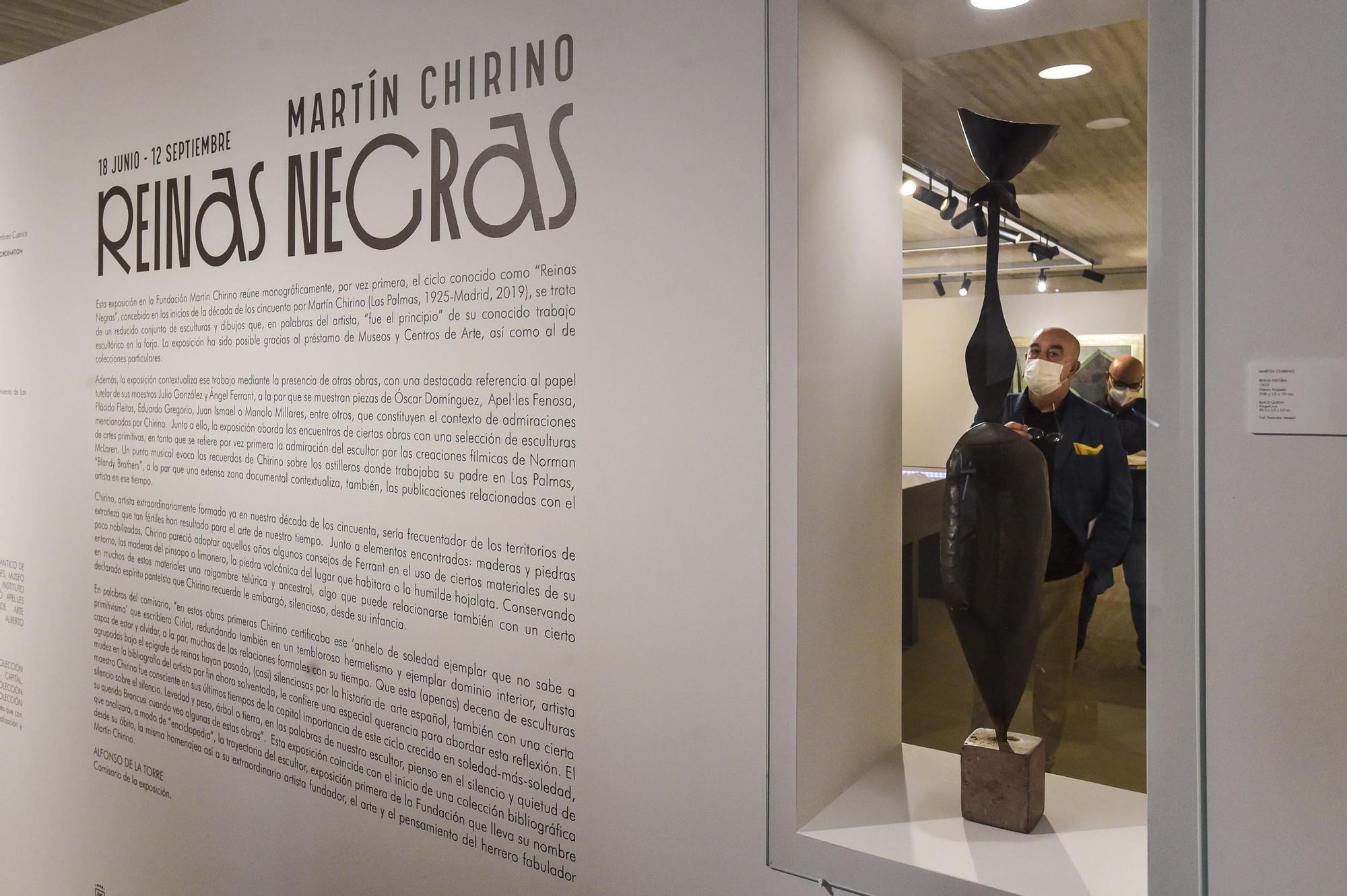 Inauguración de la exposición 'Martín Chirino. Reinas Negras'.