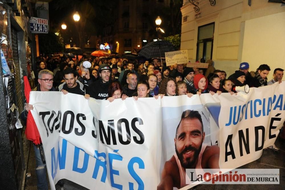 Protesta por la agresión a Andrés Martínez