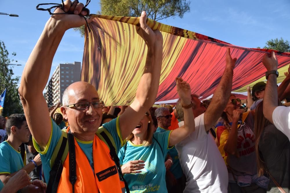 Berguedans a la manifestació de la Diada