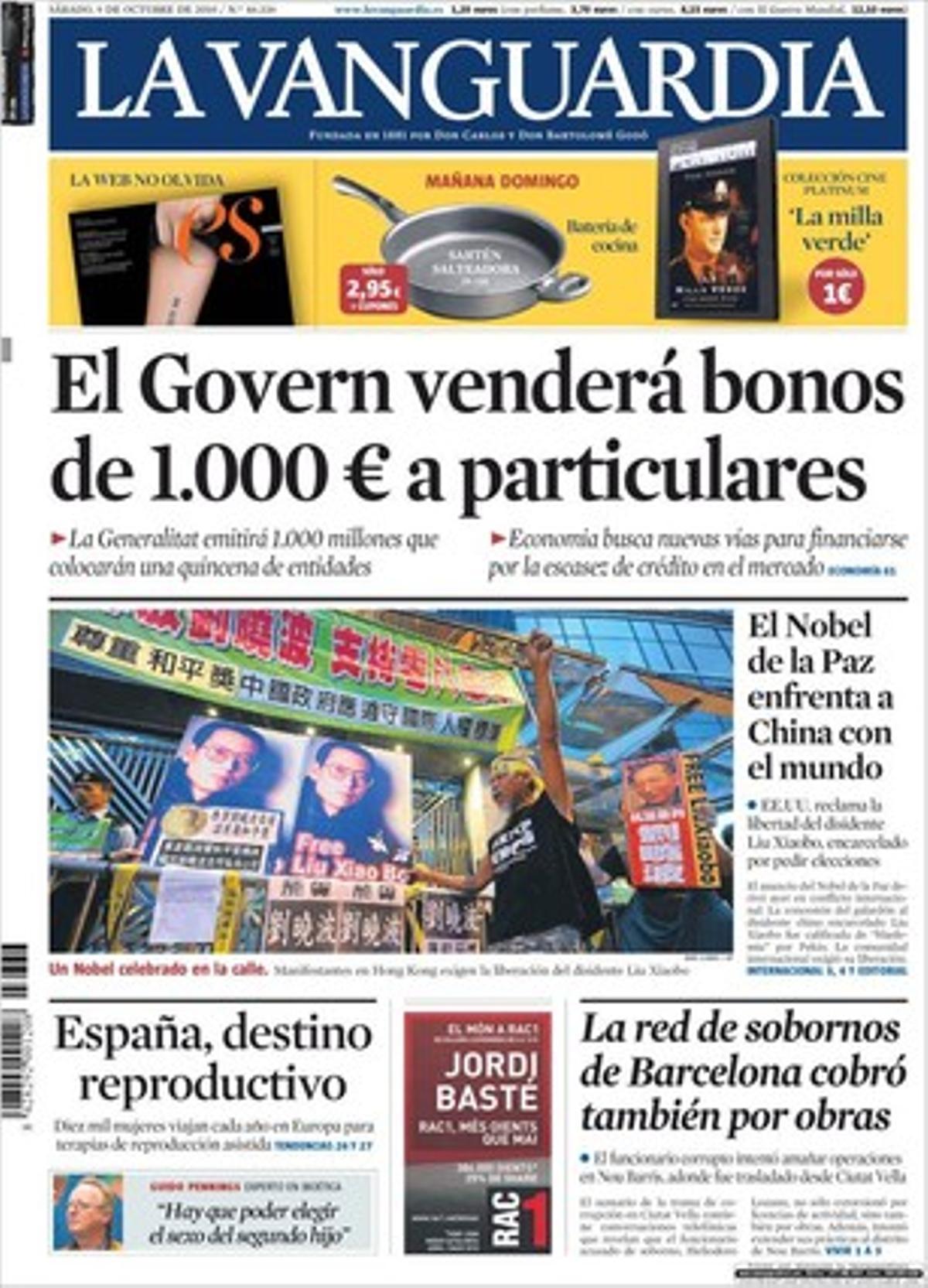 La Vanguardia, 09-10-2010.