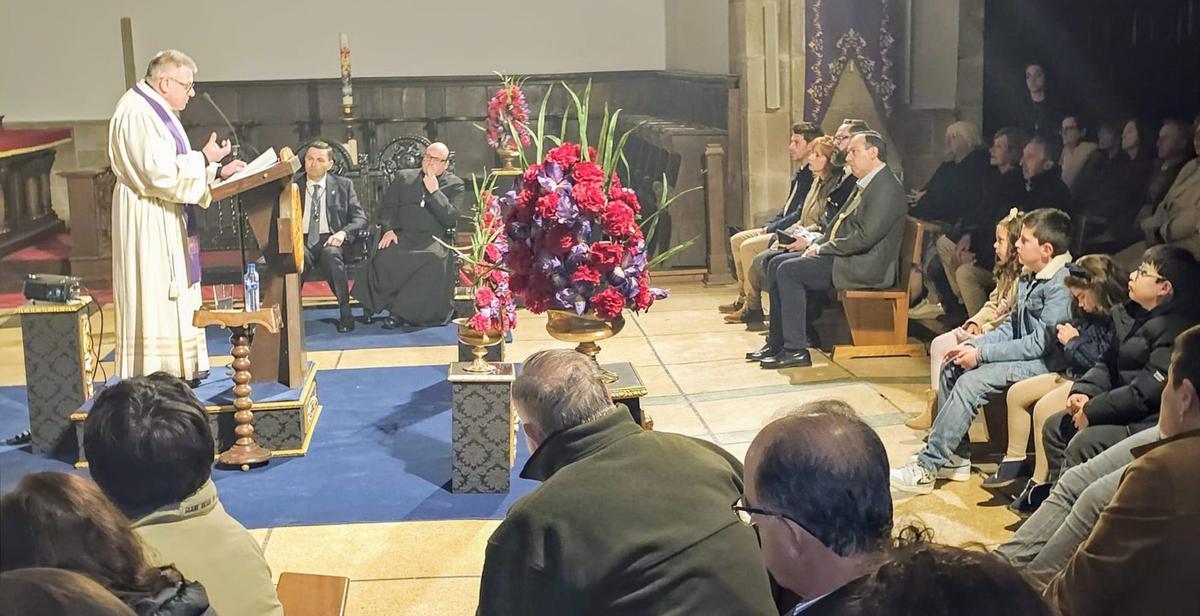 Adolfo Mariño, durante la lectura del pregón. | VICENTE ALONSO