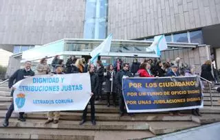 La huelga del turno de oficio provoca la supresión del 90% de los procedimientos en Galicia