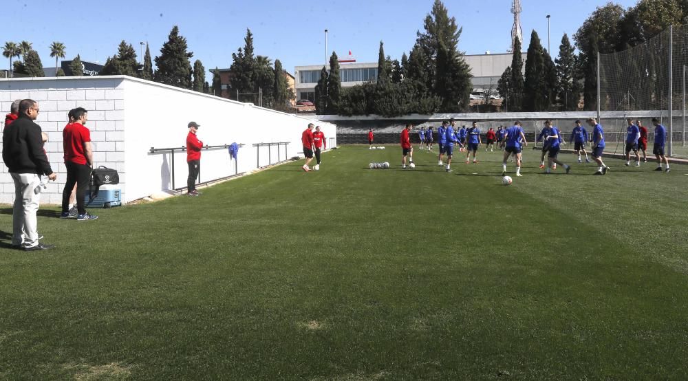 Último entrenamiento antes de viajar a Krasnodar