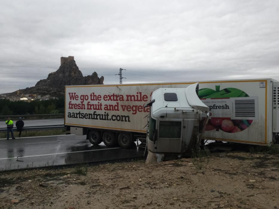 Accidente en la autovía Alicante-Madrid