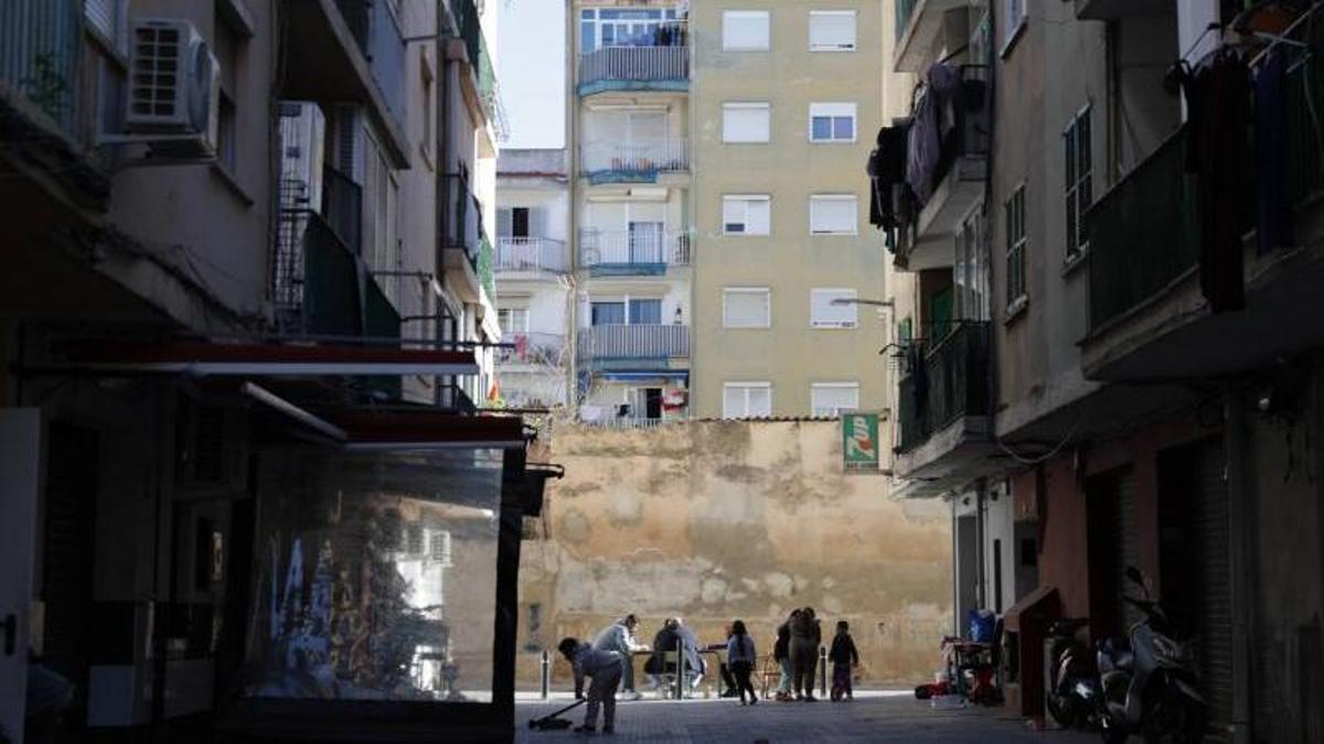 Imagen del barrio de Son Gotleu, donde se registran algunos de los casos de infraviviendas.