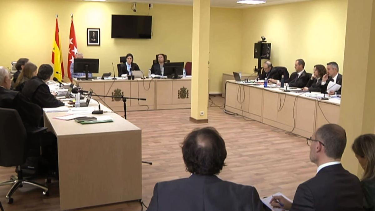 Vista oral del juicio sobre la Superliga en el Juzgado de lo Mercantil de Madrid.