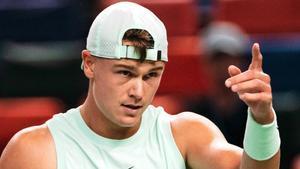 Holger Rune, durante un partido del año pasado