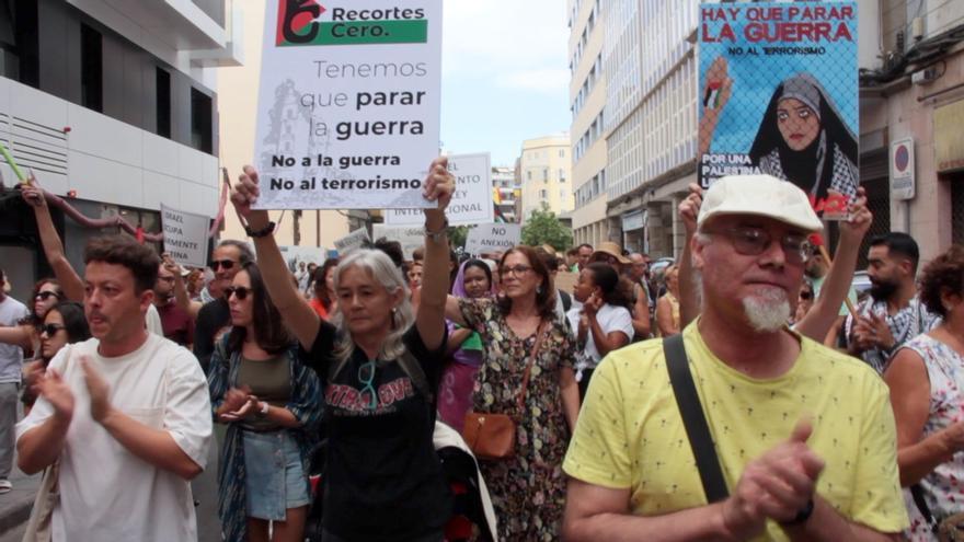 Manifestaciones en todo el Archipiélago contra la matanza en Palestina