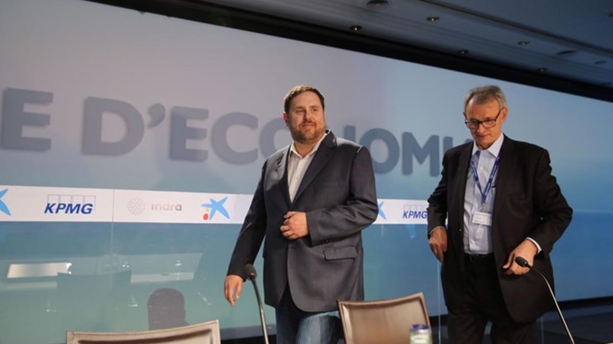 El presidente de ERC, Oriol Junqueras en la jornada de clausura de la XXXI Reunión del Círculo de Economía de Sitges