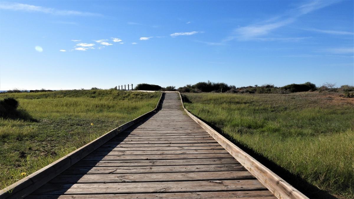 Pasarela en el Parque Regional de Calblanque