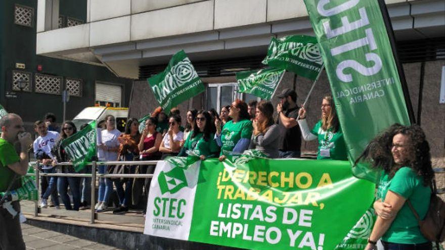 Imagen de archivo de una protesta del sindicato STEC.