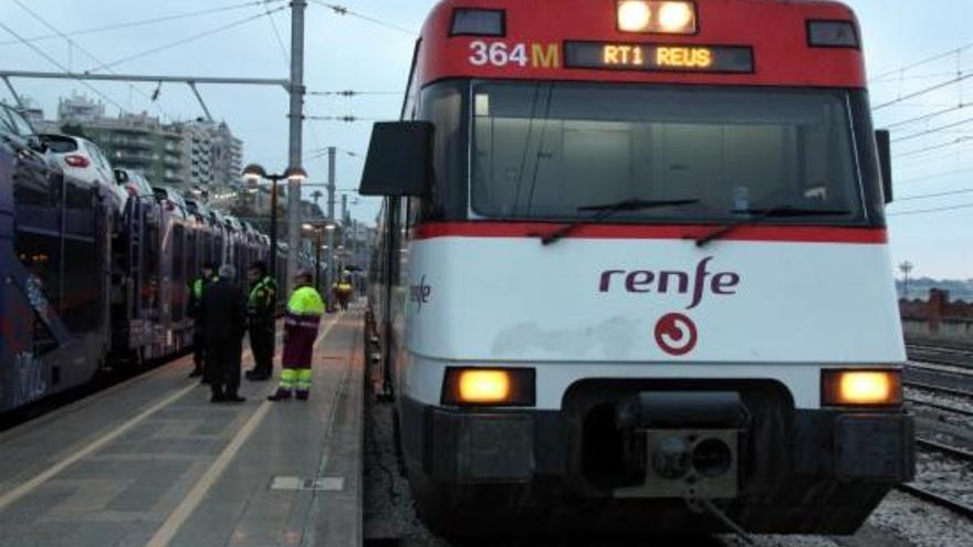 Imatge d&#039;arxiu d&#039;un tren de Rodalies