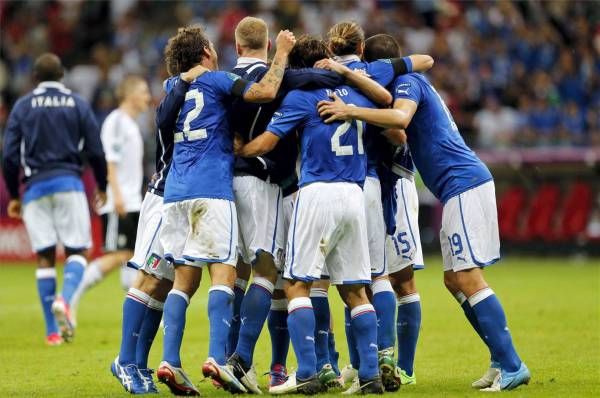 El partido Alemania-Italia, en imágenes