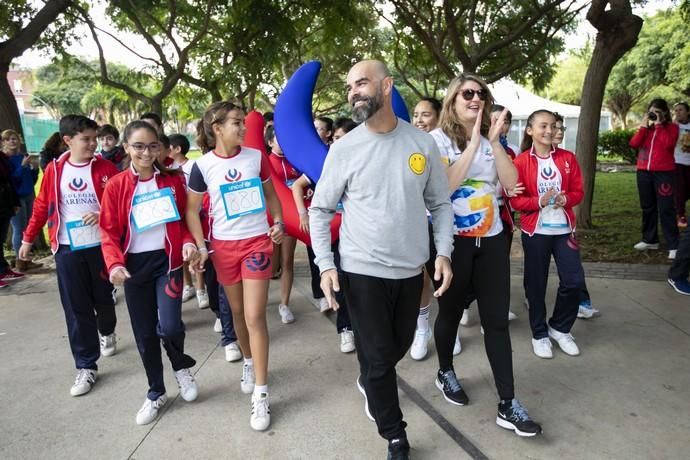 01.02.19. Las Palmas de Gran Canaria. Carrera Solidaria Colegio Arenas. Parque Juan Pablo II.  Foto Quique Curbelo