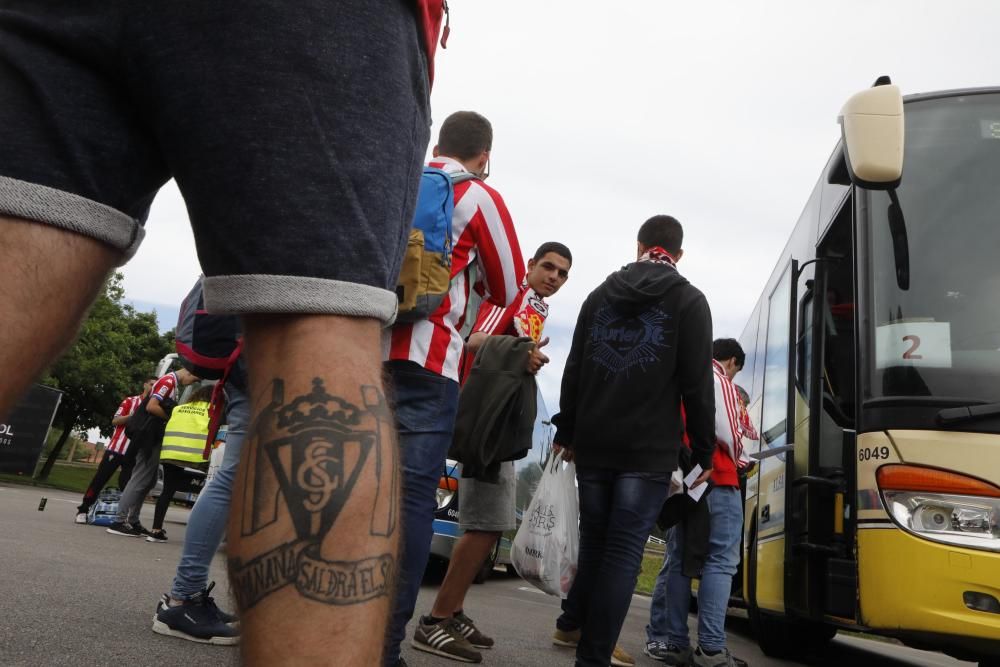 El sportinguismo pone rumbo a Valladolid para el play off a Primera.