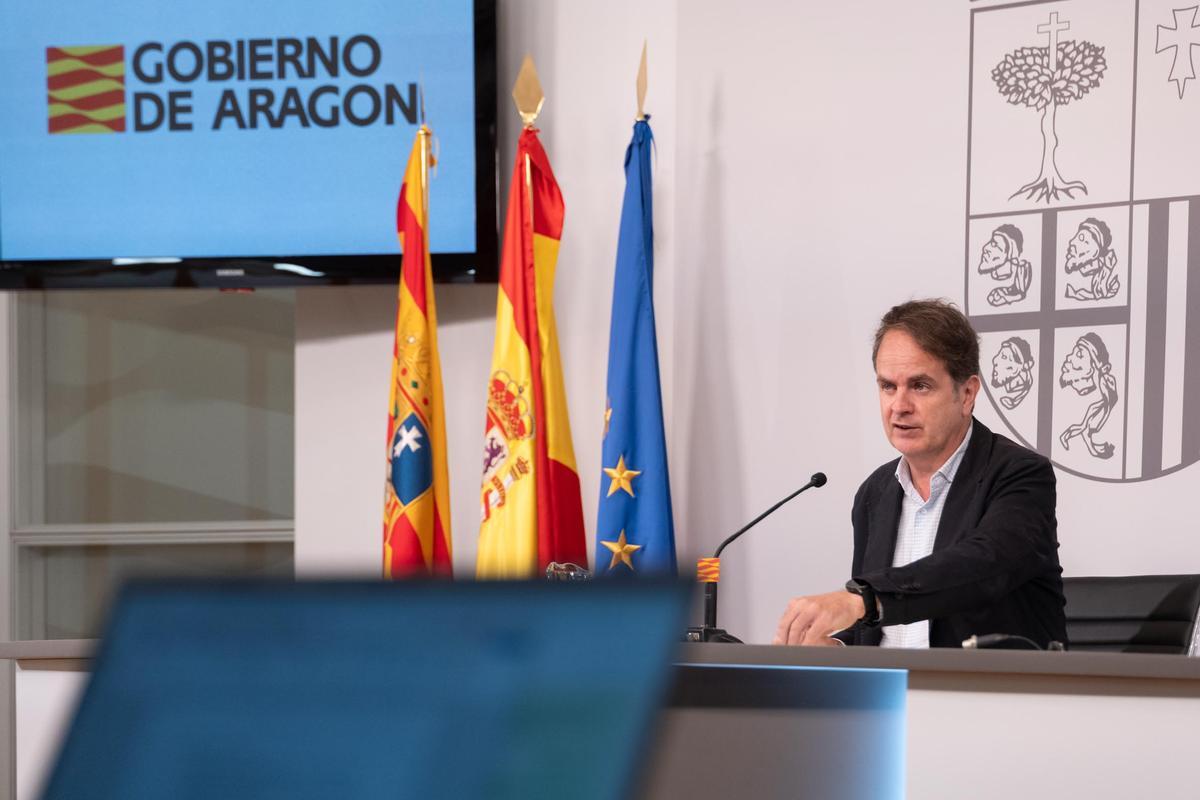 El consejero de Interior, Roberto Bermúdez de Castro, este lunes en la rueda de prensa posterior al Consejo de Gobierno Extraordinario.