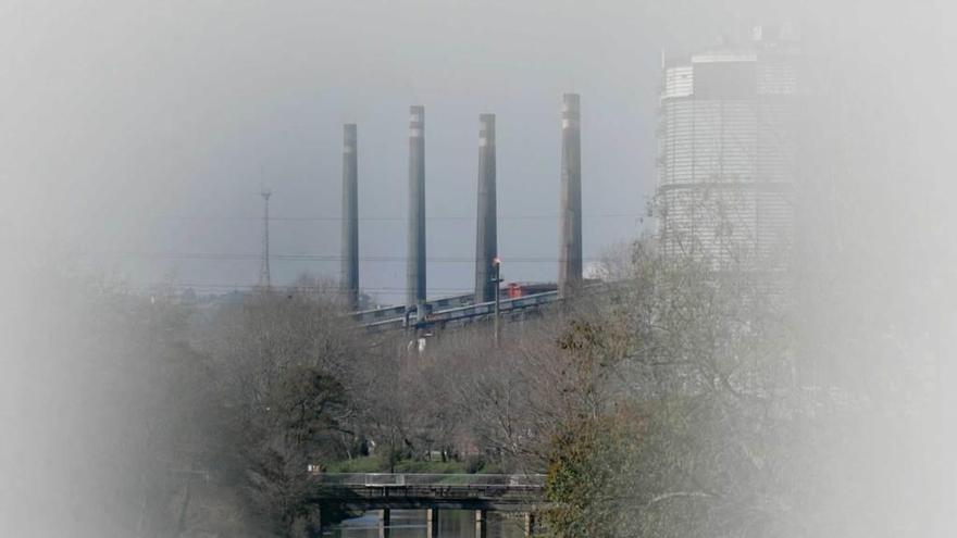 Instalaciones de Arcelor-Mittal en Avilés.