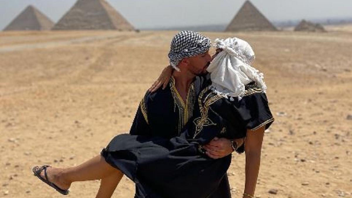 Patri y Lester disfrutan de su luna de miel en Egipto.
