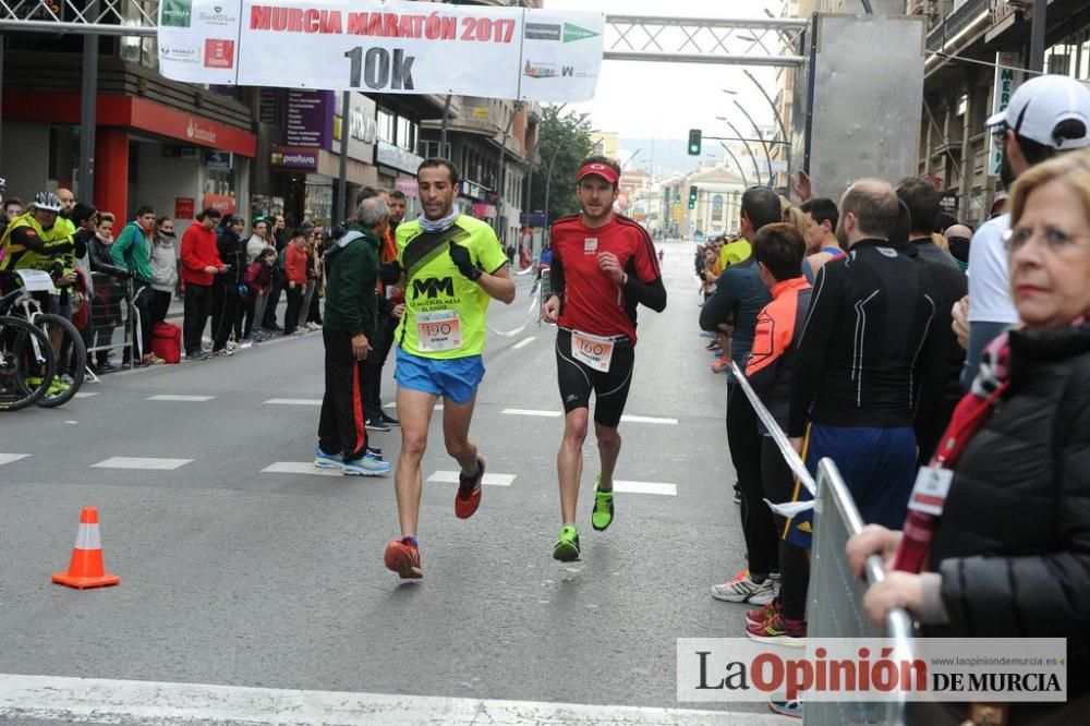 Murcia Maratón y 10 k. Paso por la Gran Vía