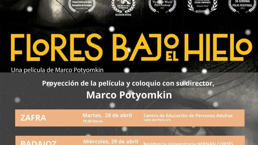 El documental ‘Flores bajo el hielo’ inicia su gira por la provincia de Badajoz