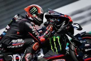 Bezzecchi, el más rápido tras la bandera roja por Álex Márquez