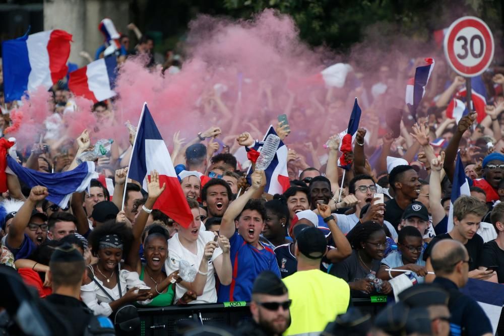 París vibra con la victoria de Francia en el Mundial