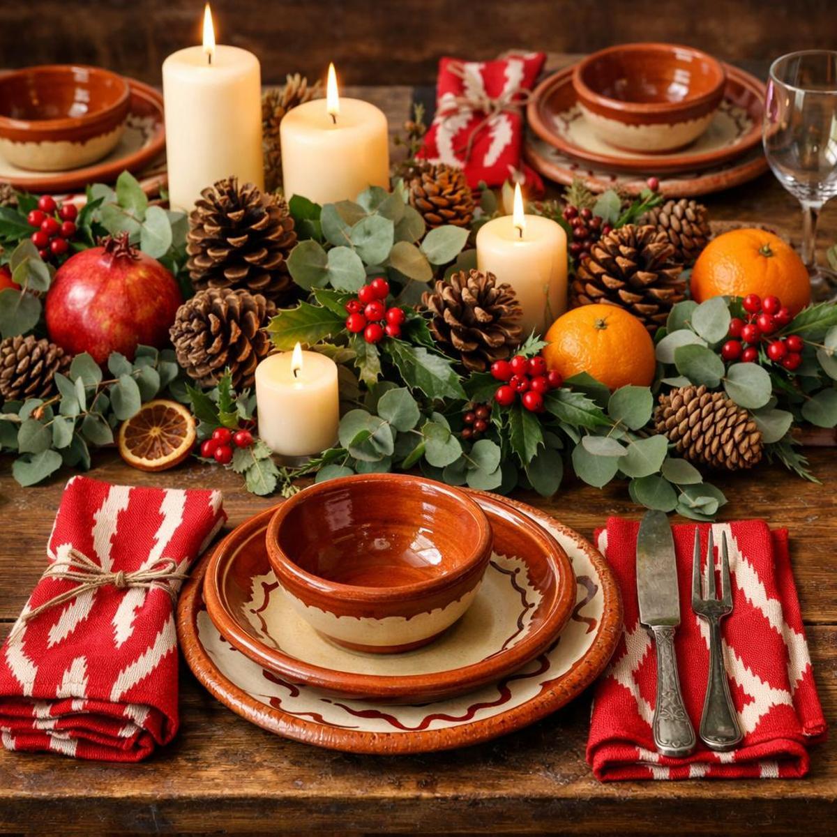 Ideas de última hora para decorar la mesa de Nochebuena con esencia mallorquina