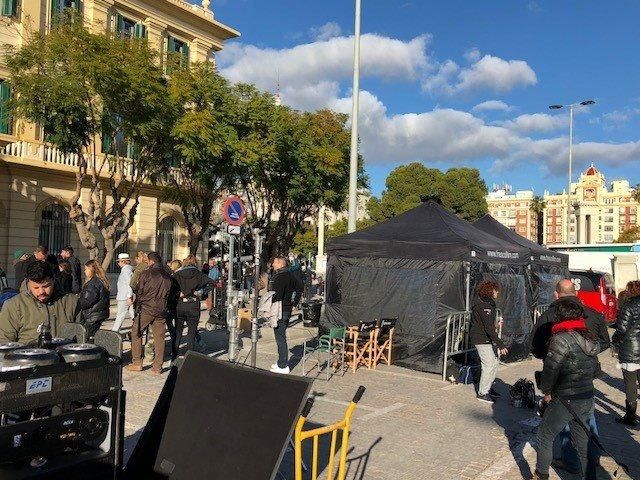 Rodaje de 'Snatch' en el Puerto de Málaga.