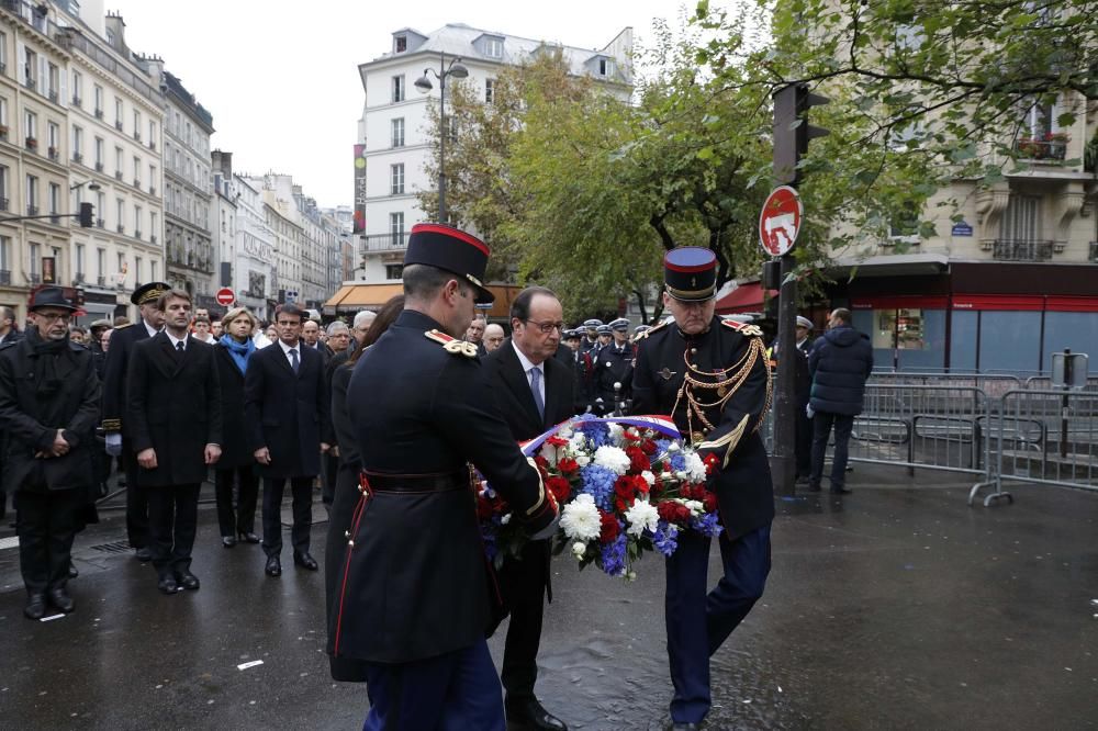 París recuerda un año después a las víctimas de los atentados