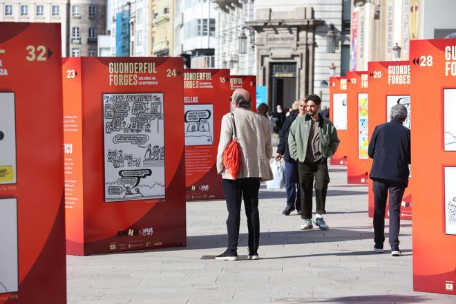 La exposición 'Guonderful Forges' del EMHU rinde tributo a Antonio Fraguas en el Obelisco