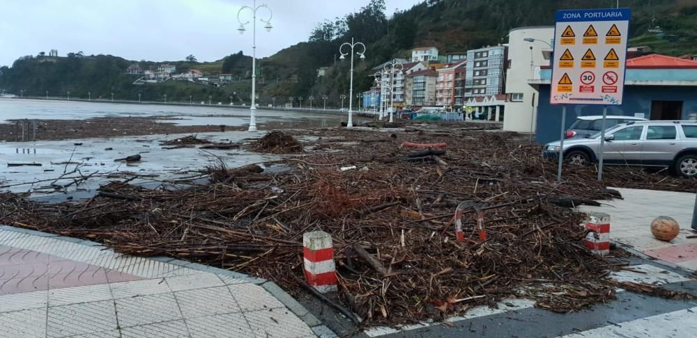 Tiempo en Asturias: Las espectaculares imágenes de las riadas, argayos e incidencias del temporal