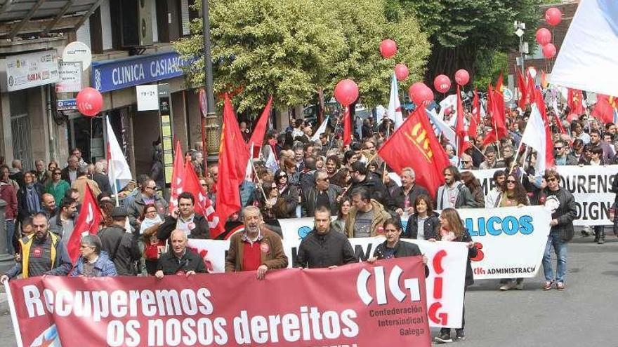 Manifestación de la CIG el 1º de Mayo del pasado año. // Iñaki Osorio