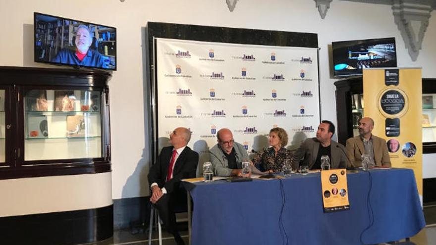 Acto de presentación de &#039;Sigue la Música&#039;, ayer en el teatro Guiniguada.