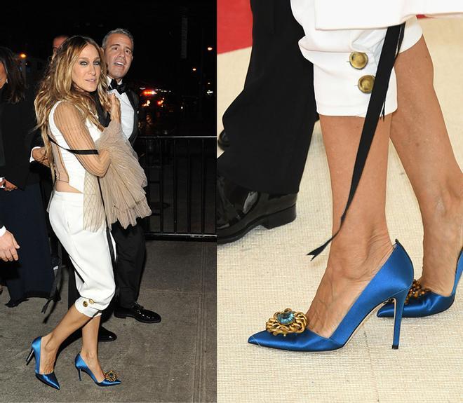 Sarah Jessica Parker perdió parte de su zapato en la Gala MET 2016