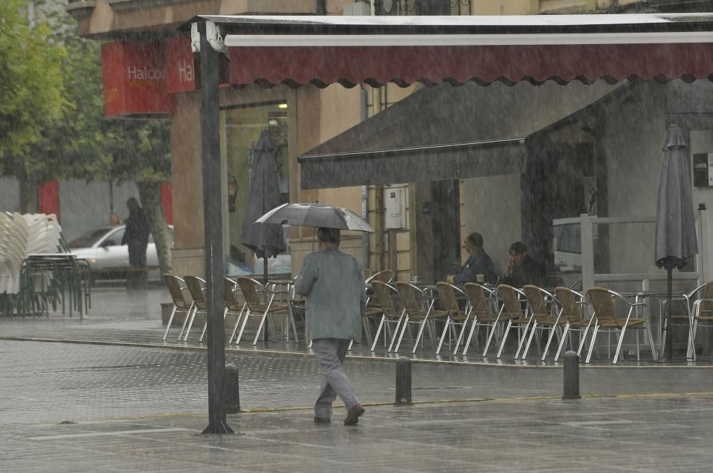 Temporal de lluvia en agosto en Asturias