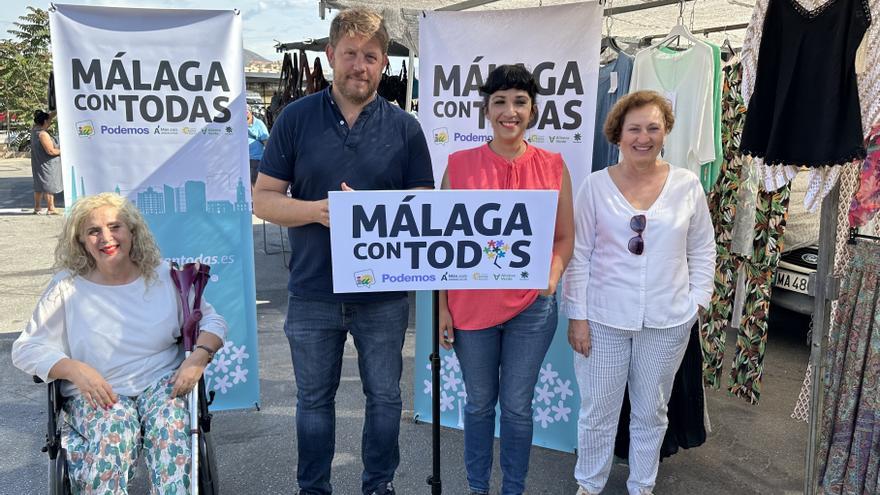Con Málaga promete subir el IBI a las grandes superficies y apoyar el comercio local