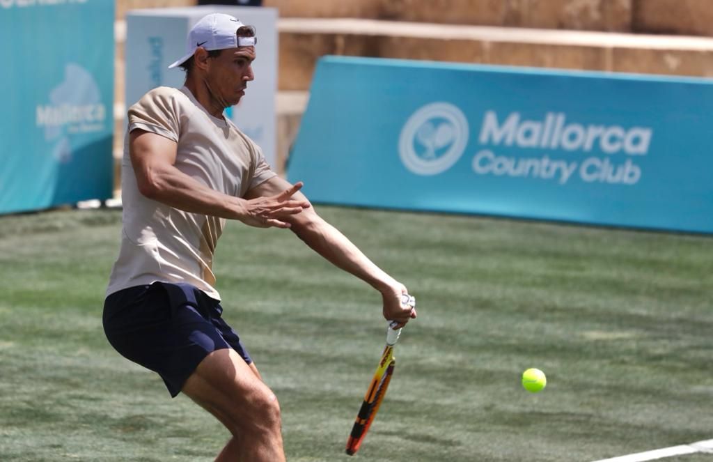 Rafa Nadal entrena con Feliciano López en Santa Ponça